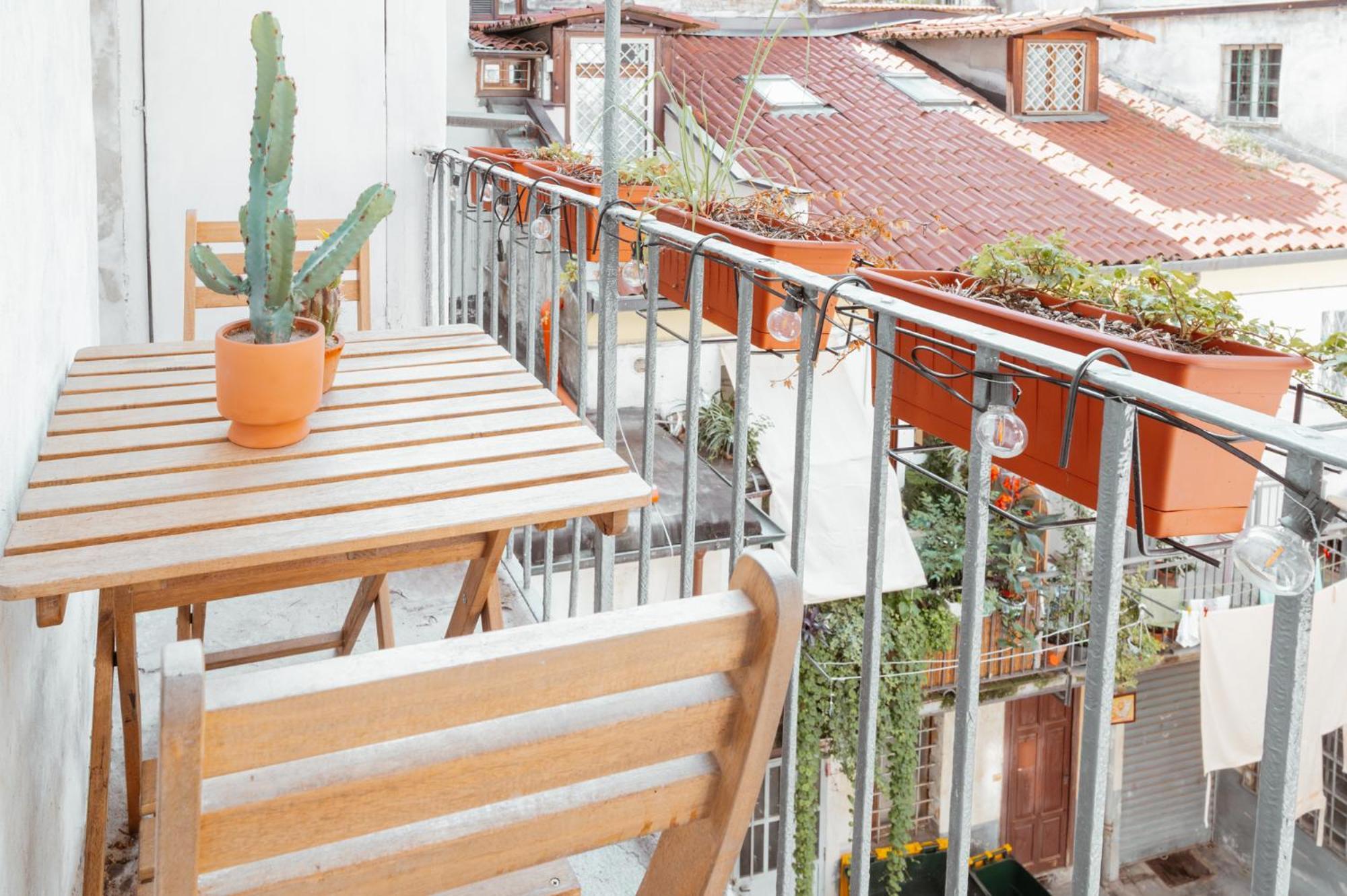 Mercanti Modern Flat - Balcony - Torino Centro Exterior foto